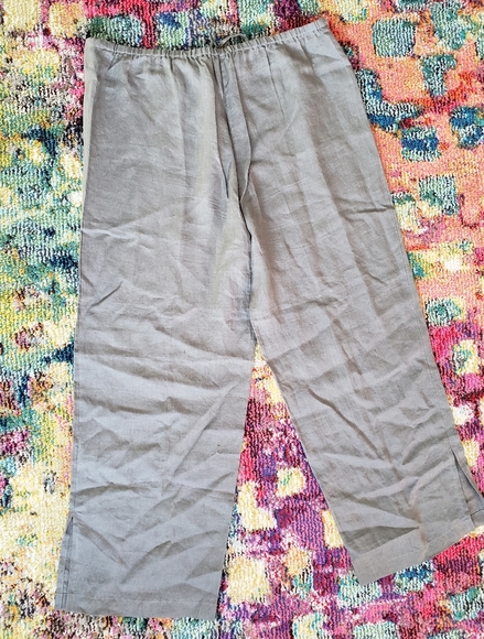 Eileen Fisher Irish Linen flowy pants